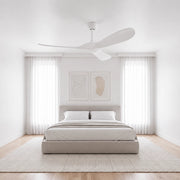 Ventilateur plafond réversible silencieux vintage - Blanc et ABS blanc