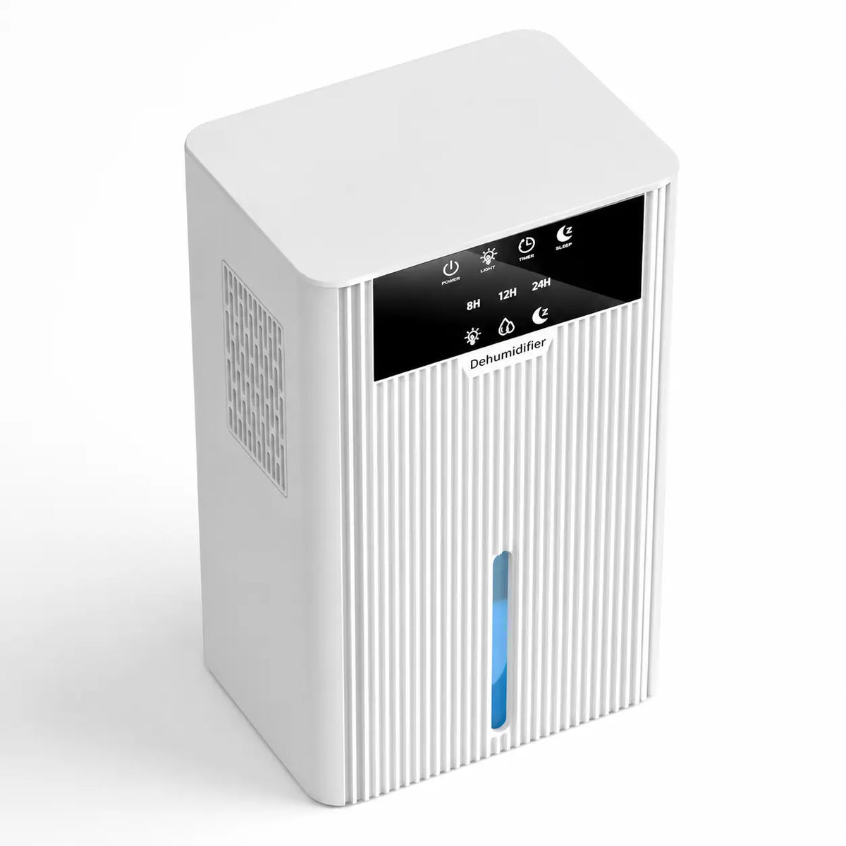 Déshumidificateur d’air Oléa Néris blanc, appareil compact pour réduire l’humidité dans la pièce, avec design moderne et fonctionnalité efficace.