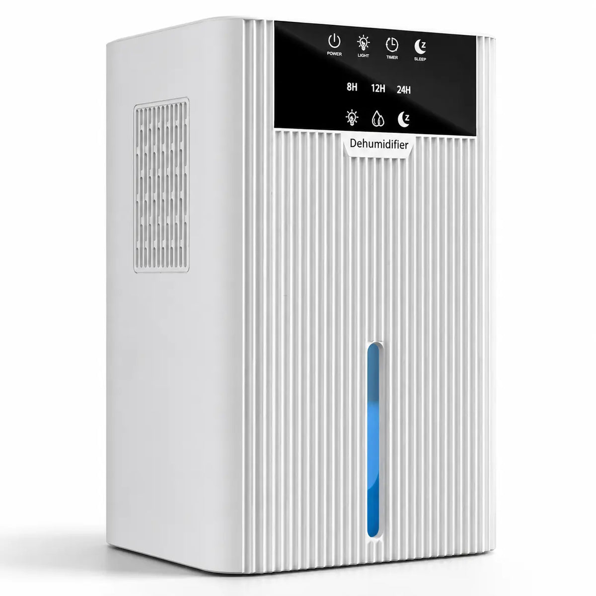 Déshumidificateur d’air Oléa Néris blanc, compact et élégant, pour éliminer l’humidité et améliorer la qualité de l’air intérieur.
