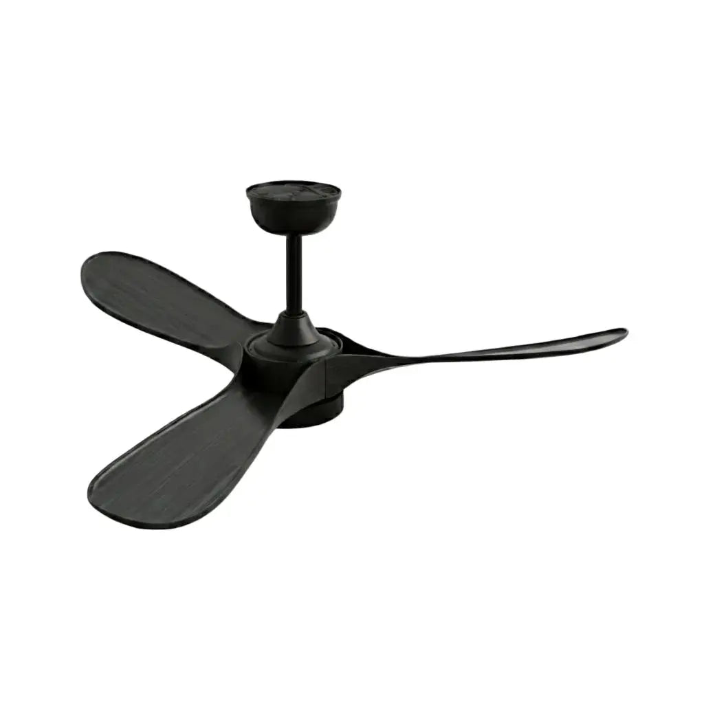 Ventilateur de plafond noir intégral avec éclairage LED Oléa