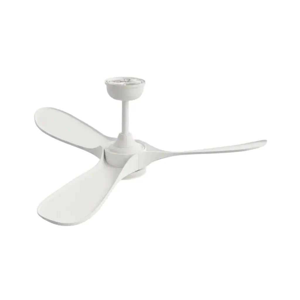 Ventilateur de plafond blanc avec télécommande et éclairage LED Oléa
